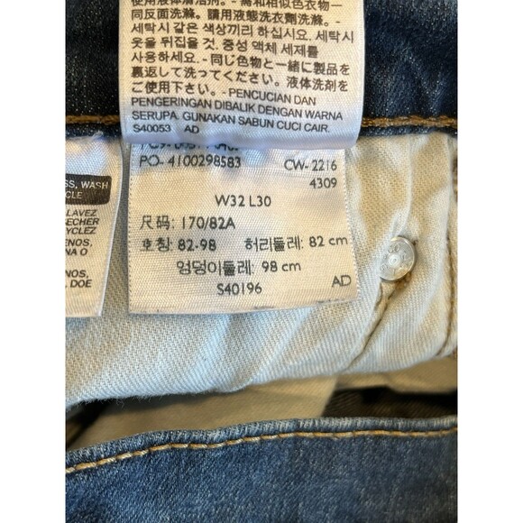 Levi 514 Jeans Mens Straight Fit Tag 32 X 30  Red Tab Jeans - Picture 4 of 5